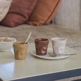 Cappuccino kreukbekers