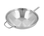 Wok 32 cm + Gratis olijfhouten wokspatel
