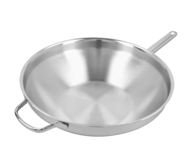 Wok 32 cm + Gratis olijfhouten wokspatel