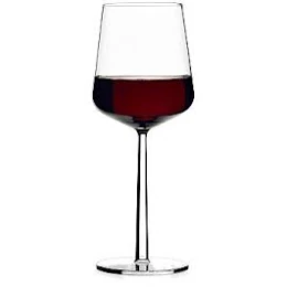 Rode wijnglas