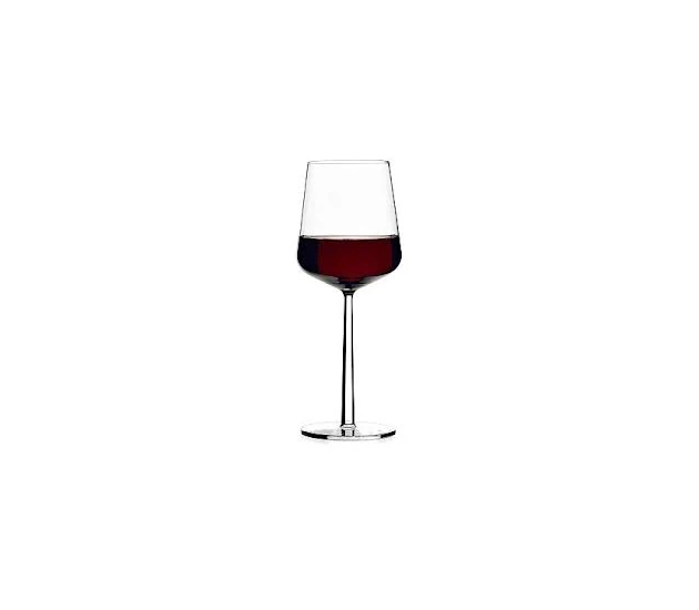 Rode wijnglas