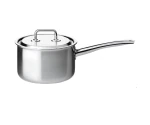 Steelpan 18 cm, hoog model met deksel