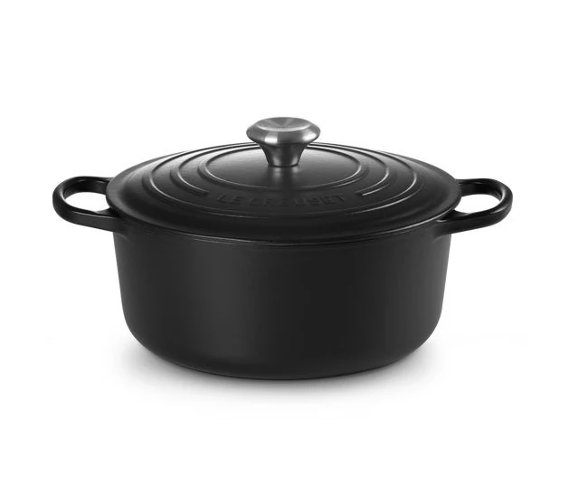 Zwart 26 cm rond