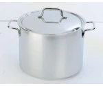 Hoge kookpan 20 cm met deksel