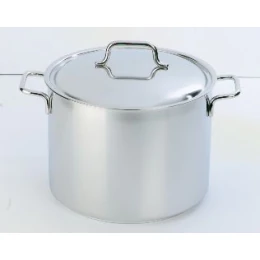 Hoge kookpan 20 cm met deksel