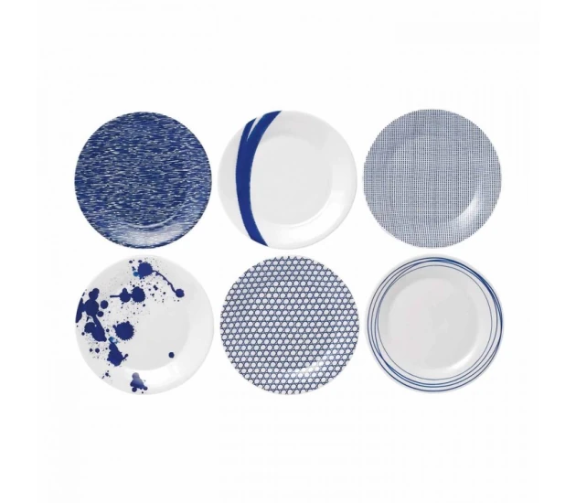 Ontbijtborden 23 cm set van 6
