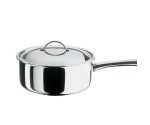 Steelpan 16 cm, laag model zonder deksel
