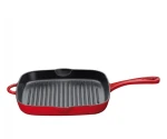 Grillpan rood met handvat