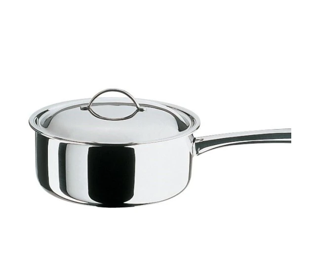 Steelpan 20 cm, laag model met deksel