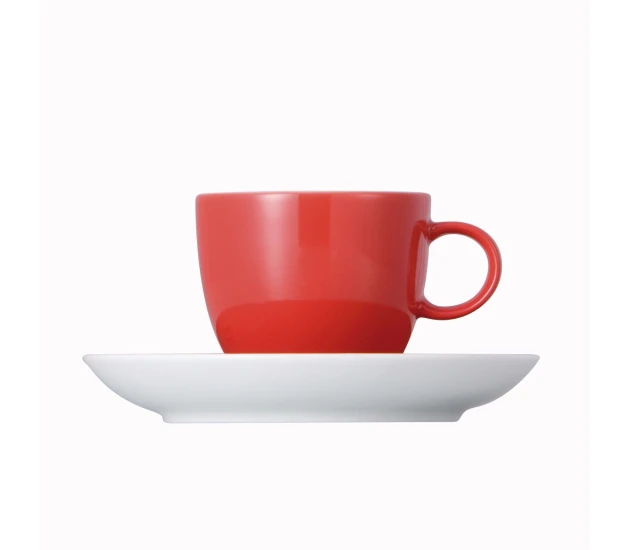 Espressokop en schotel