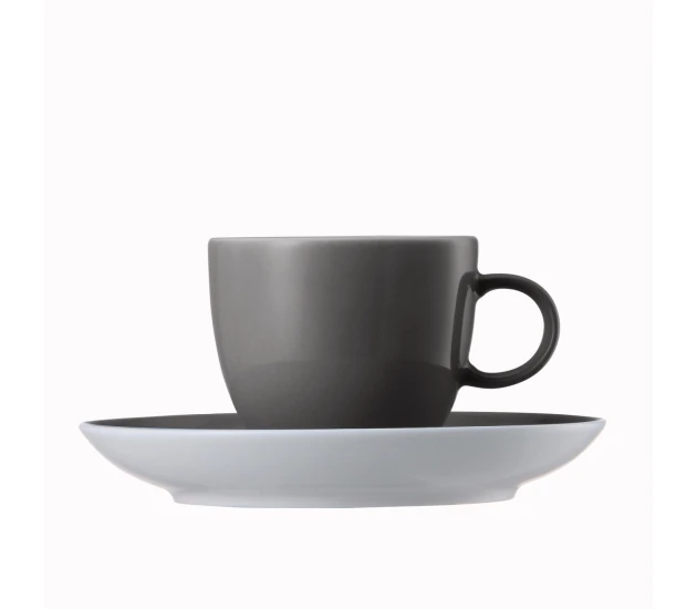 Espressokop en schotel