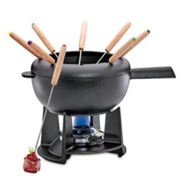Fondueset Saas-Fee Zwart