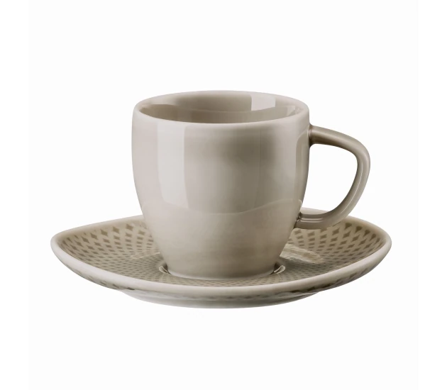 Espressokop en schotel