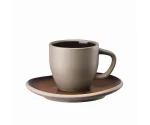 Espressokop en schotel