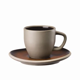 Espressokop en schotel