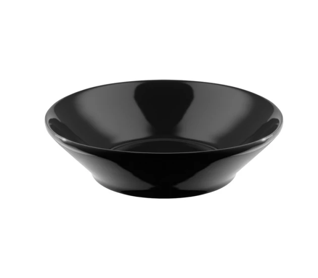 Diep bord 18,5 cm Zwart