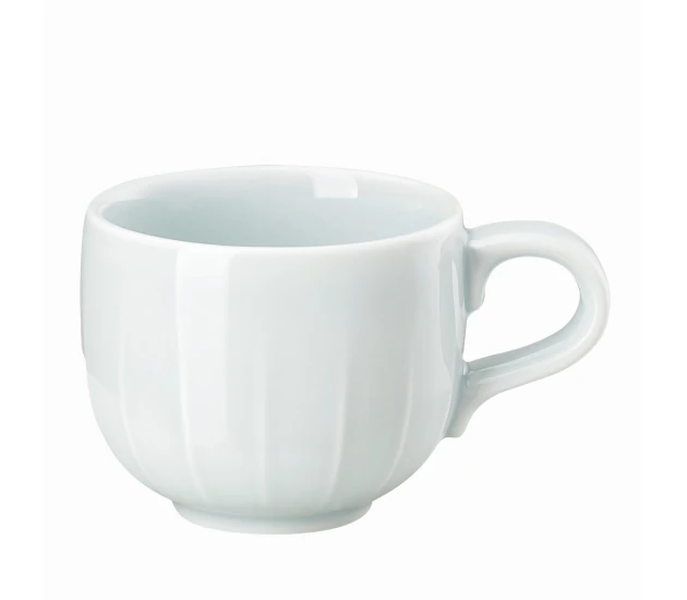 Espressokop met oor en schotel