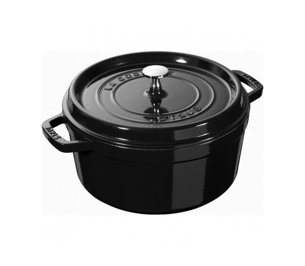 Zwart glans 24 cm
