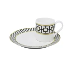 Espressokop en schotel