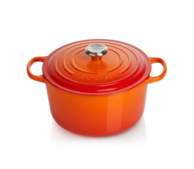 Oranjerood Rond 24 cm Hoog model