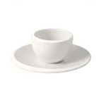 Espressokop en schotel zonder oor