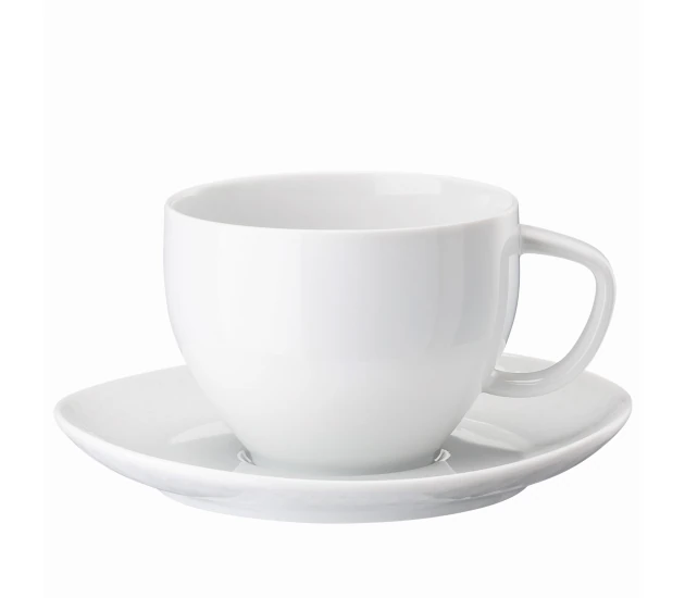 Cafe au lait kop en schotel