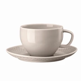 Café au Lait kop en schotel