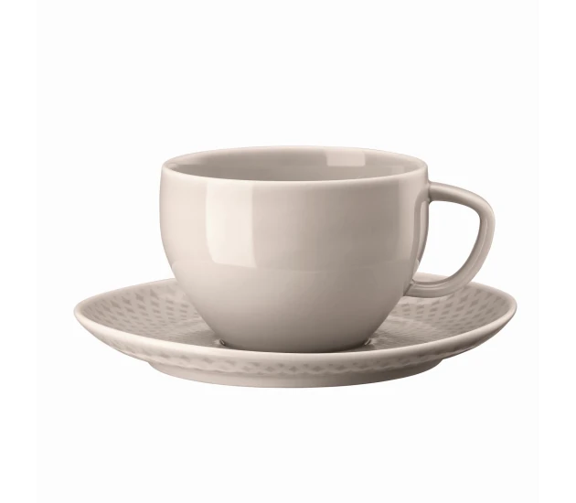 Café au Lait kop en schotel
