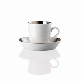 Espressokop en schotel