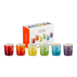 Espressokopjes Regenboog (set/6)