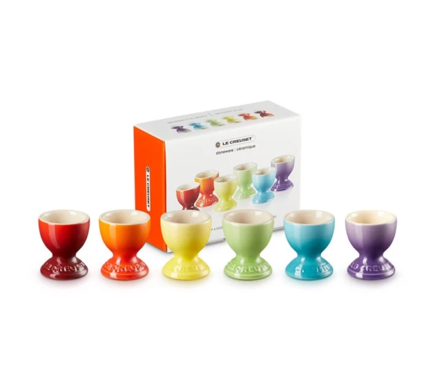 Eierdopjes Regenboog (set/6)