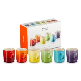 Grote bekers Regenboog (set/6)