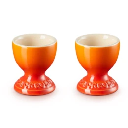 Eierdopje Oranjerood set/2