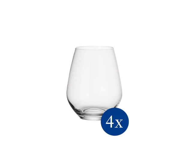 Set van vier waterglazen