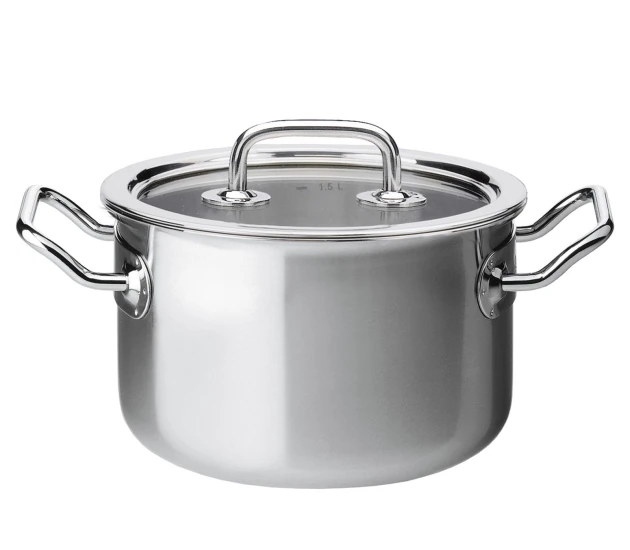 Kookpan 16 cm met glasdeksel