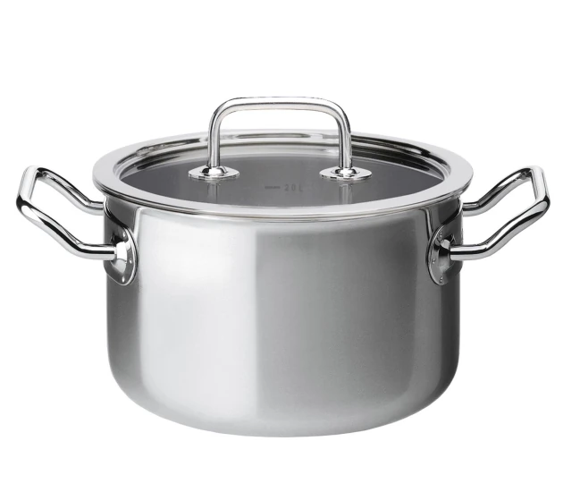 Kookpan 20 cm met glasdeksel