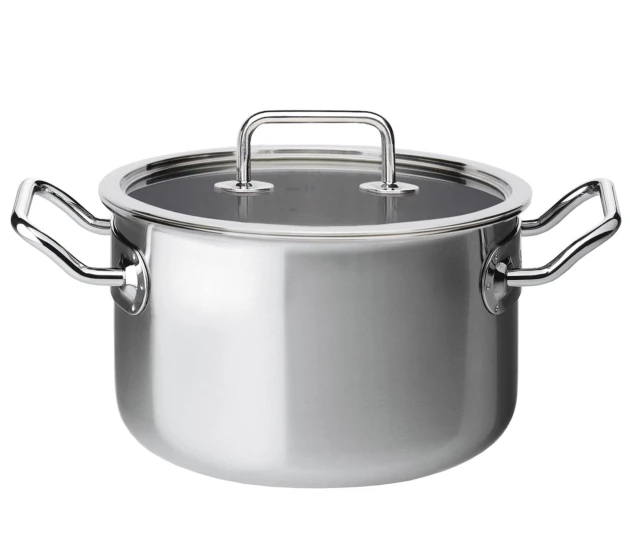 Kookpan 24 cm met glasdeksel