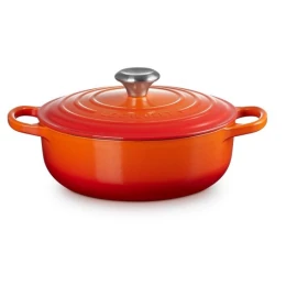 Oranjerood Rond 24 cm laag model