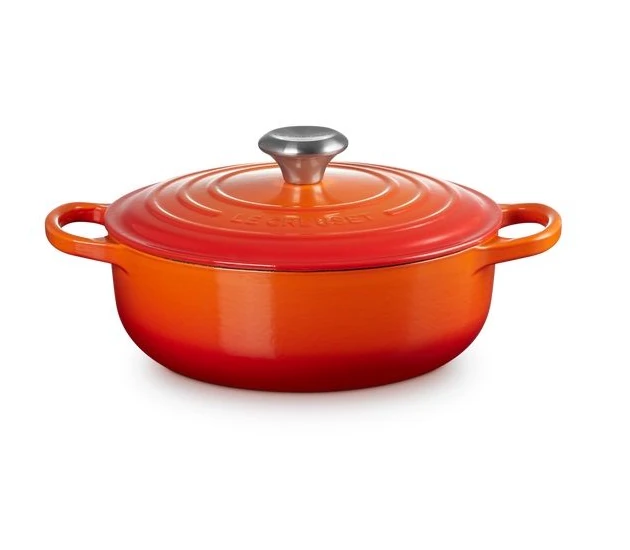 Oranjerood Rond 24 cm laag model