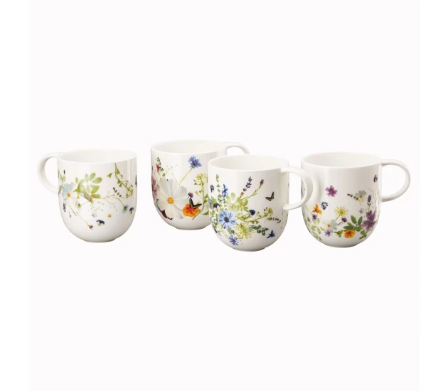 Set van 4 bekers assorti