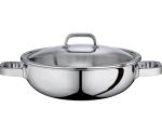 Wokpan met deksel 30 cm