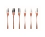 Copper Set van 6 Gebaksvorkjes
