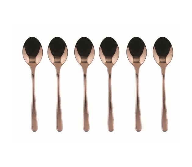 Copper Set van 6 lepeltjes