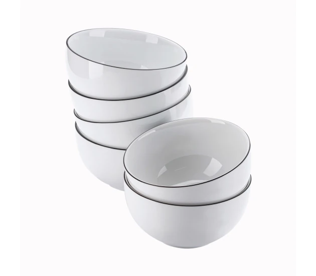 Set van zes schaaltjes